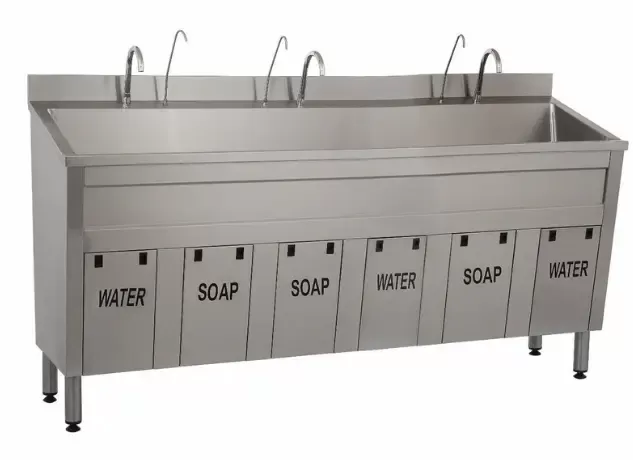Surgical Scrub Unit, Triple, Knee operated