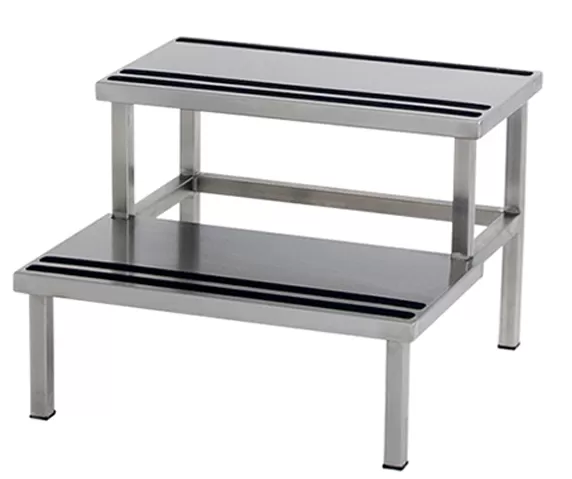 Escabo, 2 Steps, Stainless Steel