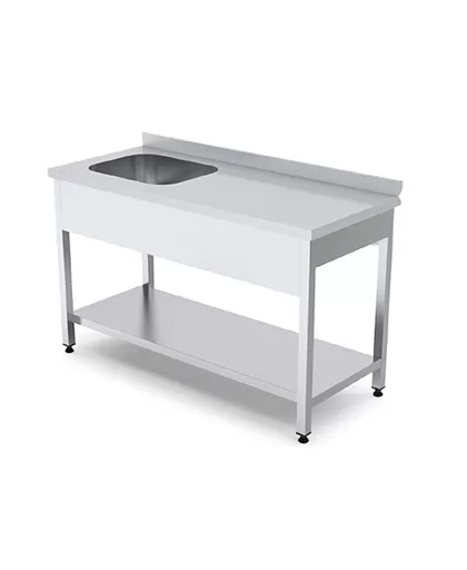 Stainless Steel Table with Sink
